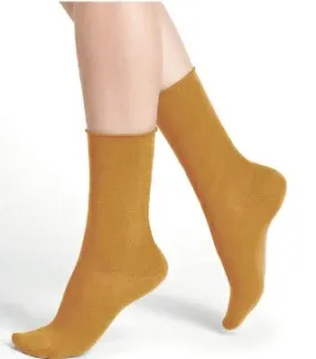 Velvet Cotton Socks Curry