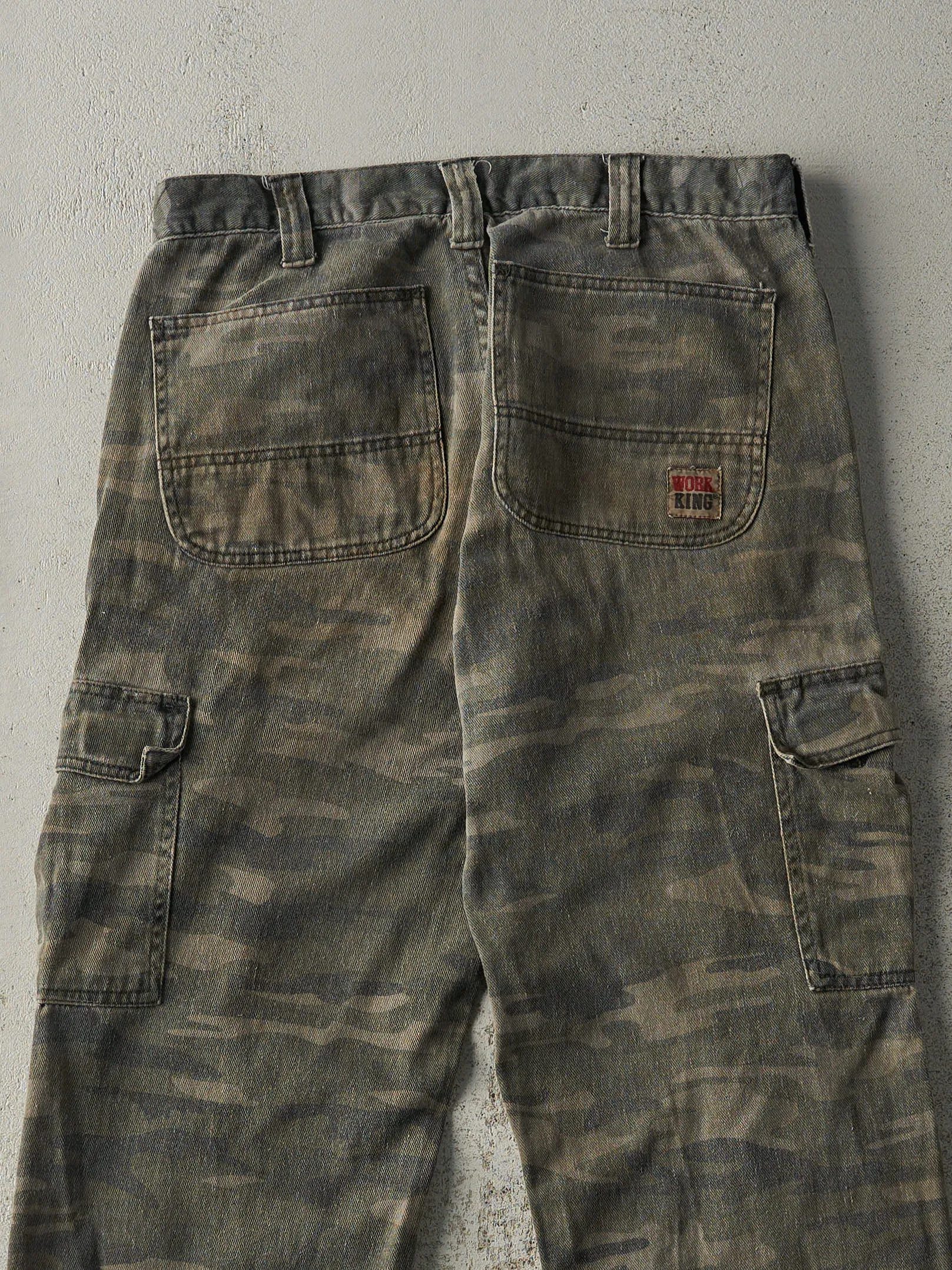 Vintage Y2K Camo Work King Cargo Pants (31x29.5)