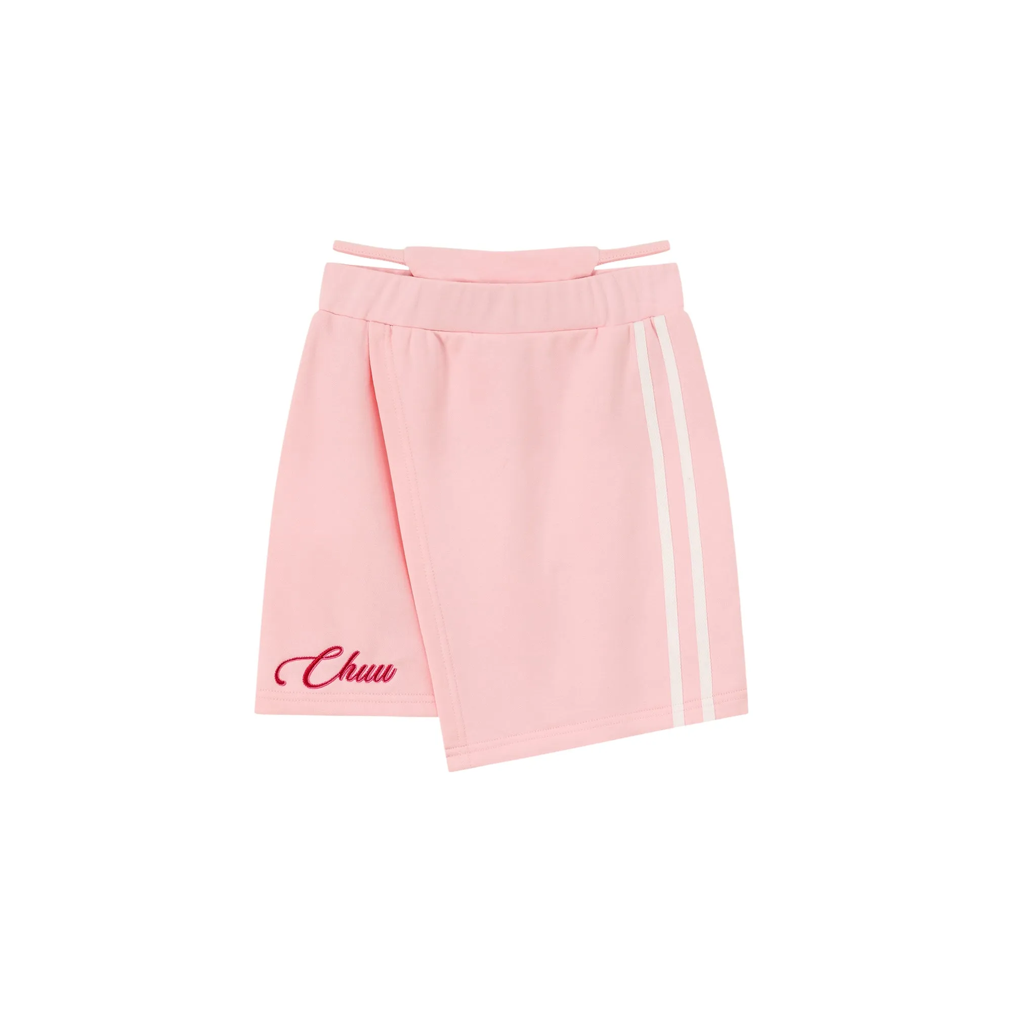 Waist String Slim Unbalanced Mini Skirt