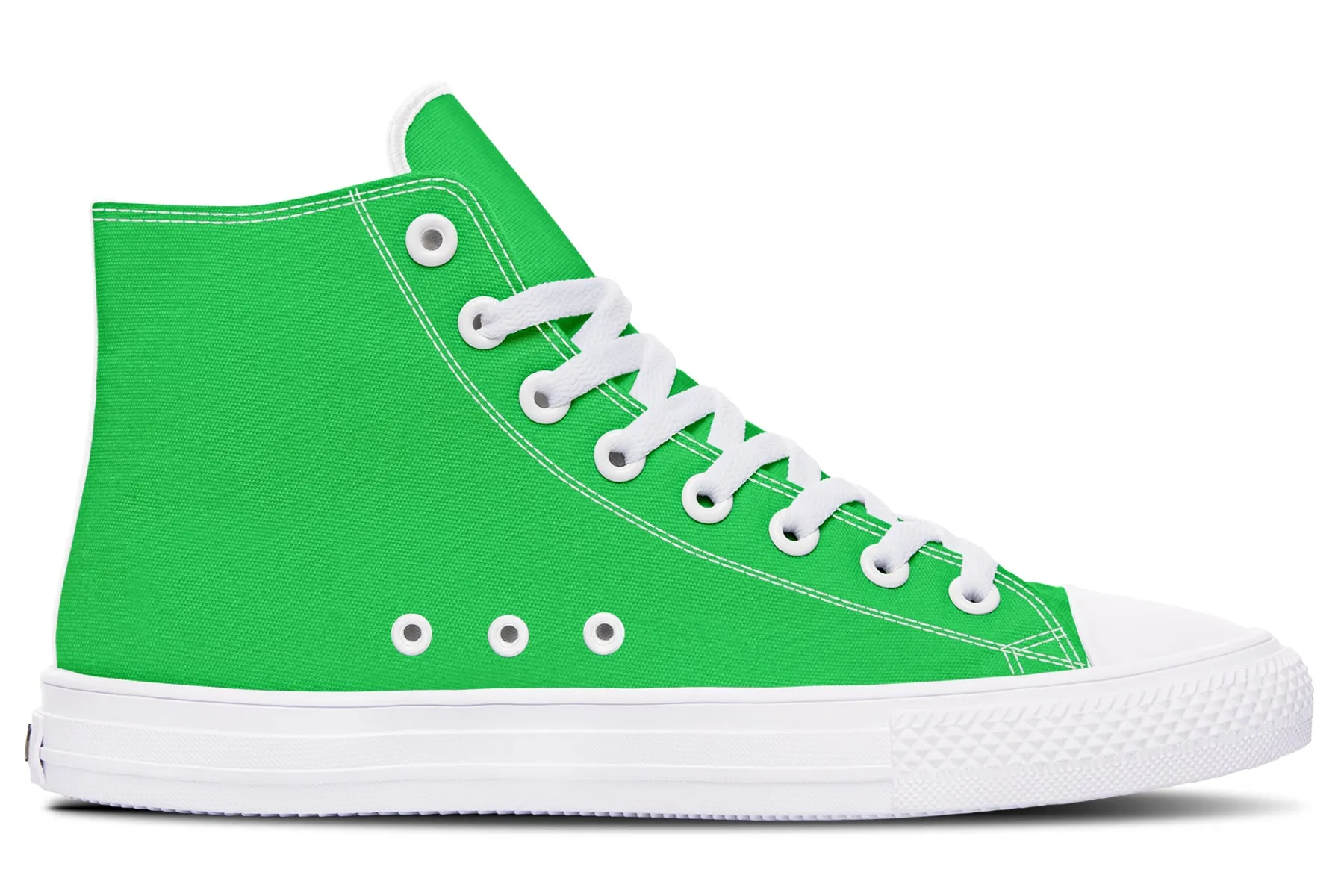 Yellow And Green Mismatch High Tops