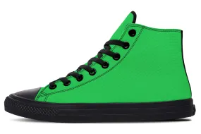 Yellow And Green Mismatch High Tops