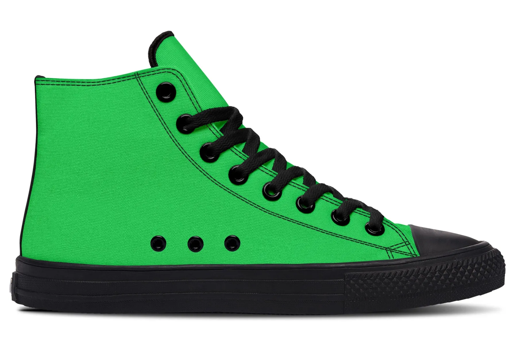 Yellow And Green Mismatch High Tops